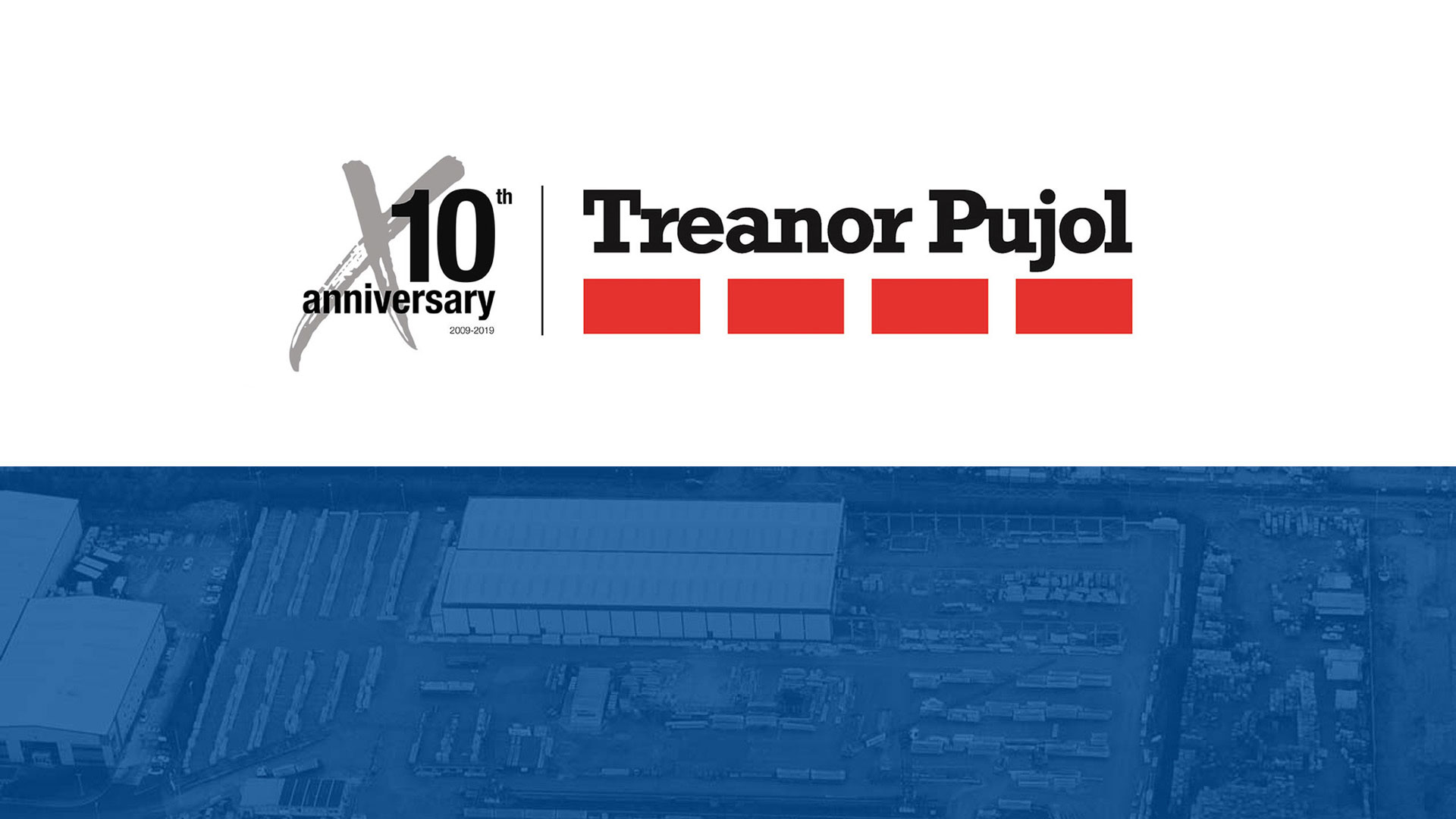 Logotipo del 10 aniversario de Treanor Pujol