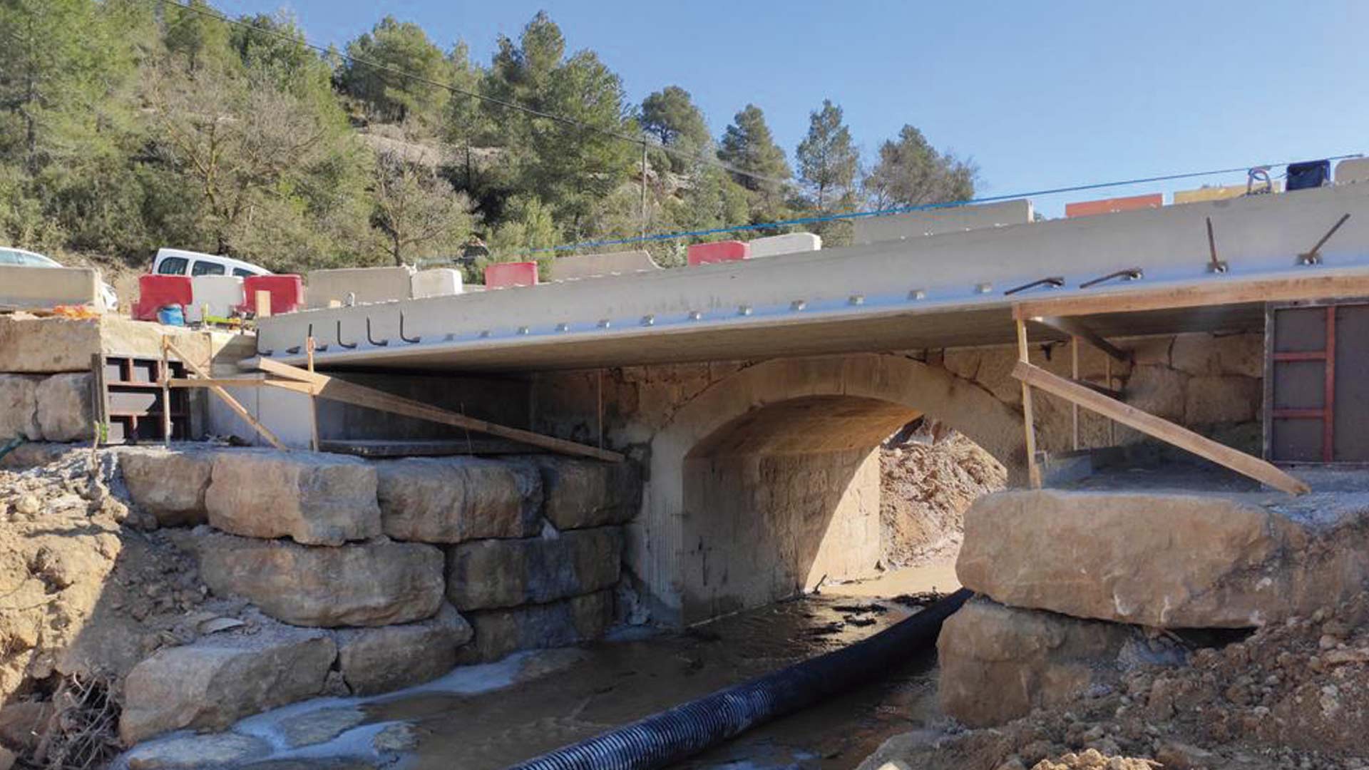 Rehabilitación del puente. Foto: ACN